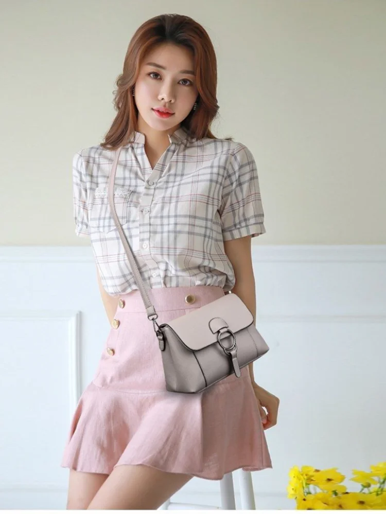 Повседневная модная сумка-мессенджер через плечо сумки из воловьей кожи новинка