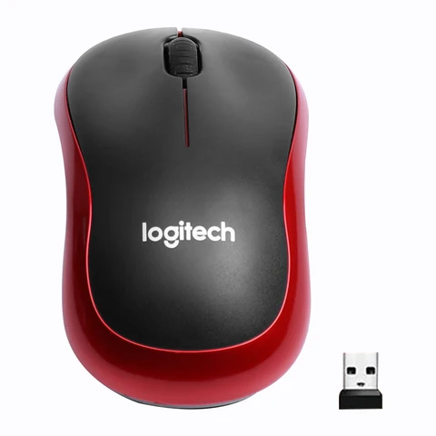 Мышь Logitech M185 Беспроводная Бесшумная, 2,4 ГГц, USB, 1000DPI, 3 кнопки