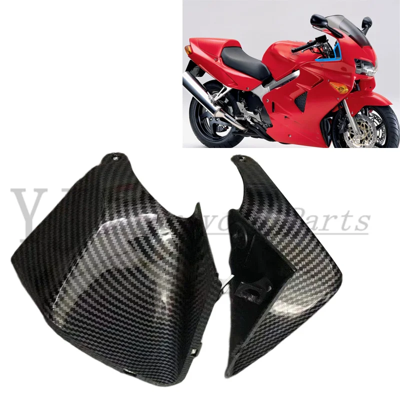 

Carbon fiber paint Front Dash Side Meter Cover Fairing Cowl Fit For Honda VFR800 2002 2003 2004 2005-2012