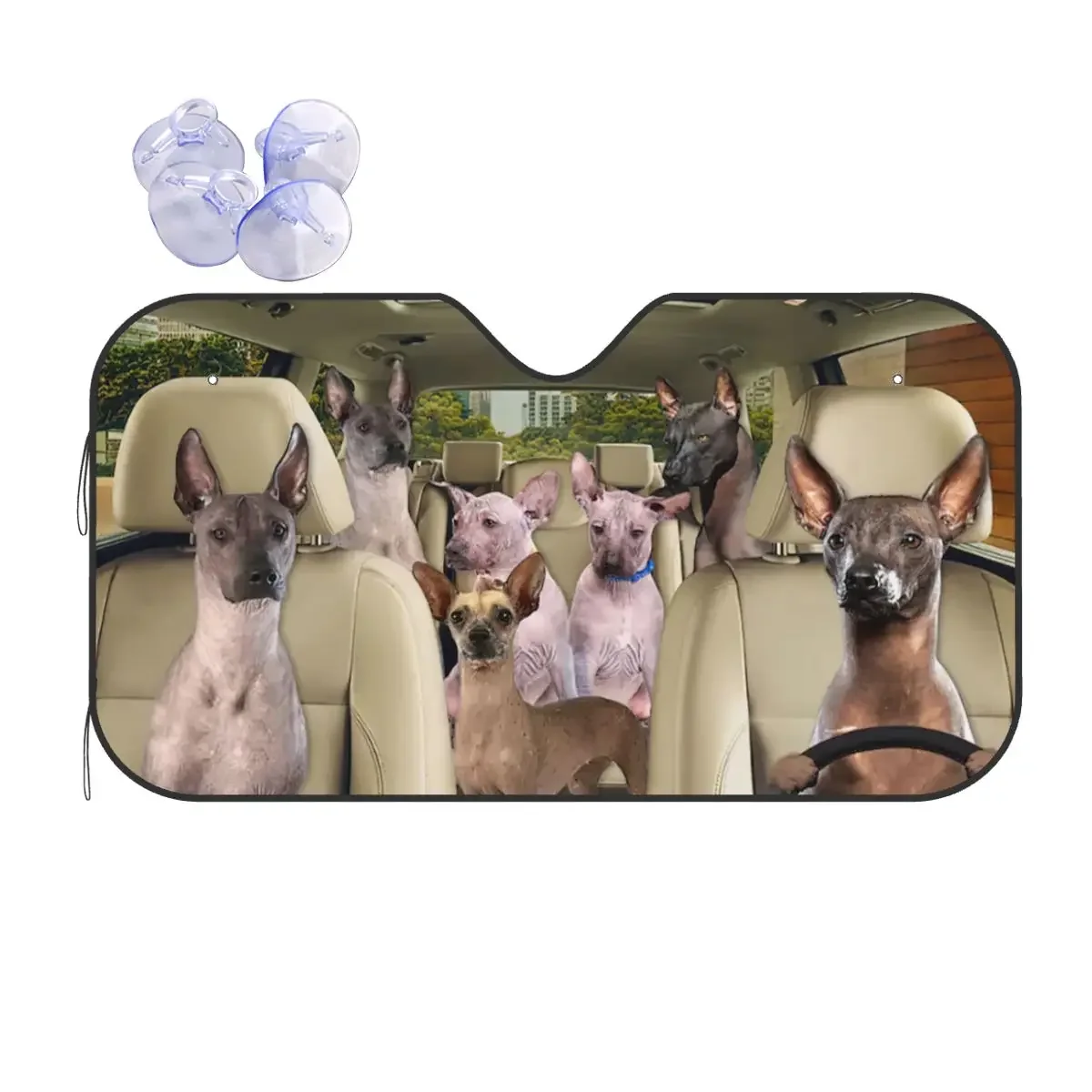 Забавный солнцезащитный козырек для собак 70x130 см фольга животных защита от