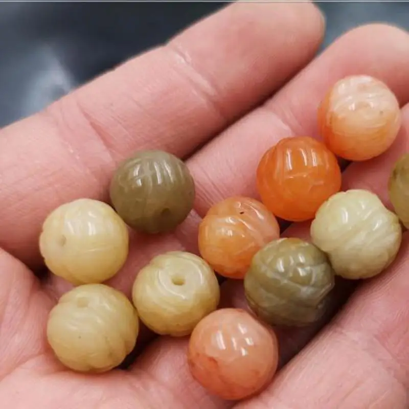 

13mm Natural Colorful Jade Turtle Shell Beads For Jewelry Making Diy String Bracelet Beaded Necklace Charm Jewellery Accessories