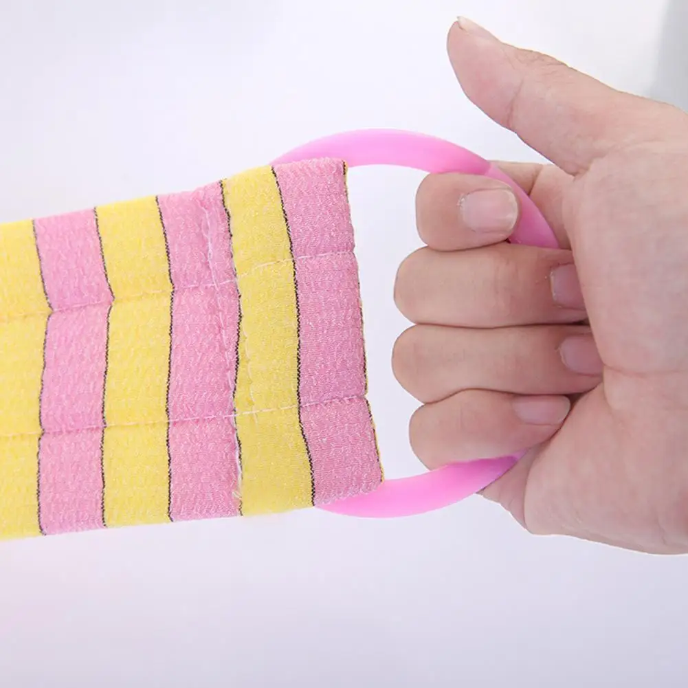 

Bright Color Exfoliating Bath Towel Polyester Remove Dead Skin Convenient Thickened Back Scrubber Exfoliating Towel Cloth