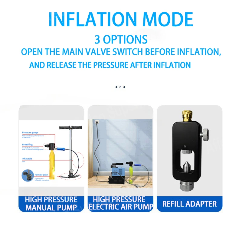 Оборудование для подводного плавания маска снаряжение дайвера мини-кислородный