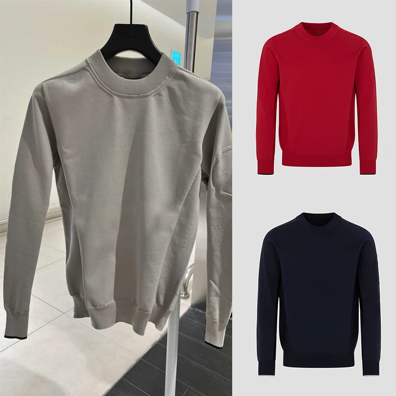 G01 Осенняя мужская одежда для гольфа вязаная рубашка с длинными рукавами