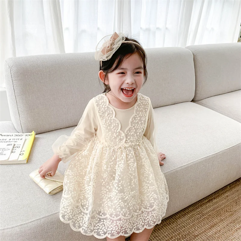 

Girl Dress Party Evening Gown Cotton Skirts 2022 Lasted Spring Summer Flower Girl Dress Vestido Robe Fille Home Kids Baby Childr
