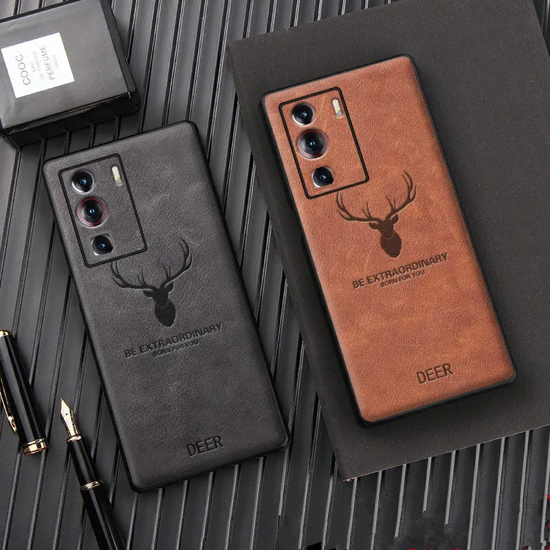 Роскошный чехол для телефона из натуральной кожи в стиле ретро Samsung Galaxy Z Fold3