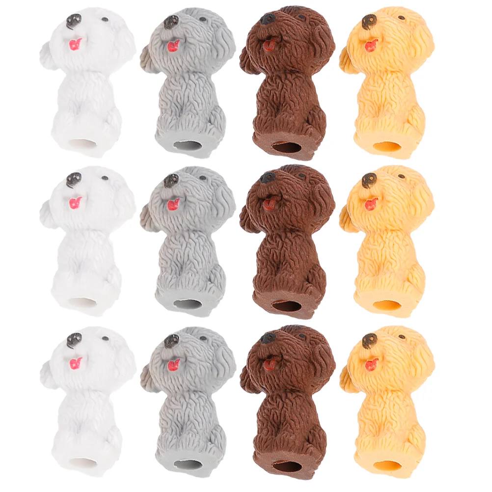 

24 Pcs Kids Prizes Cartoon Eraser Dog Erasers Animal Delicate Cute Child