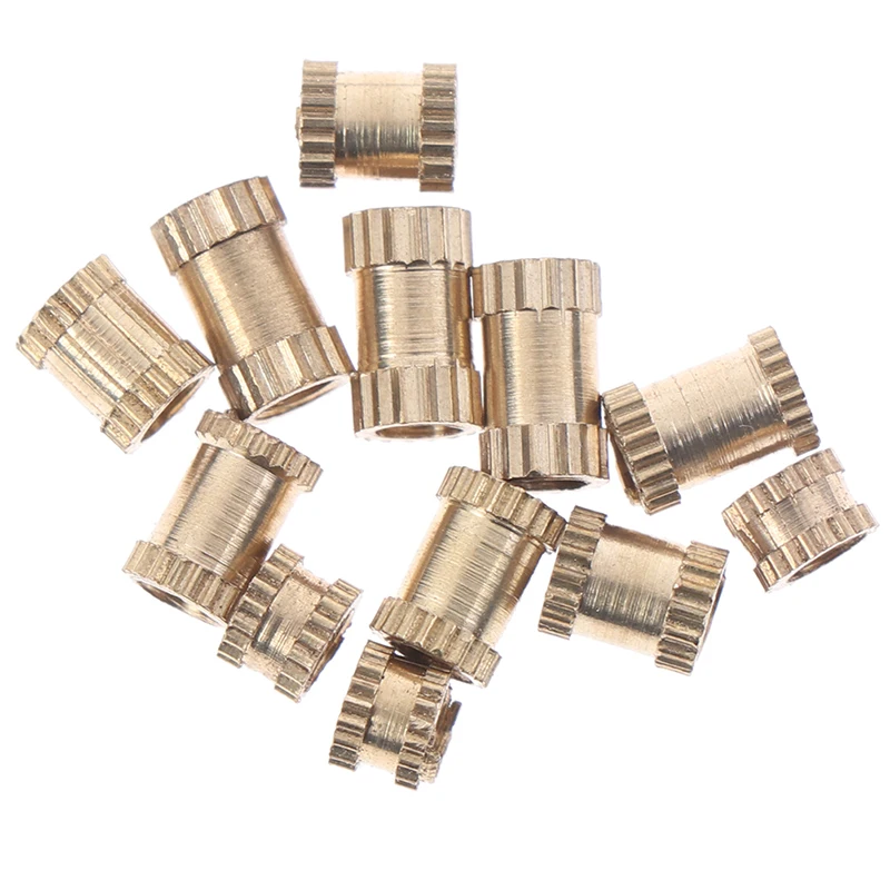 

100pcs M3 nut Injection Molding Brass Knurled Thread Inserts Nuts