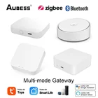 Умный шлюз Aubess ZigBee3.0 Tuya, многорежимный сетевой хаб с Bluetooth, работает через Smart Life, Голосовое управление через Alexa Google Home