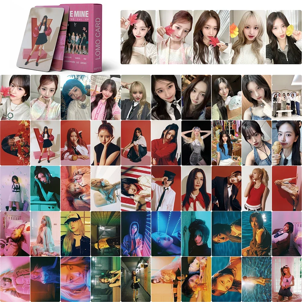 55 шт./компл. Kpop альбом WonYoung фотокарточки поздравления морскогона новый ломо-карты