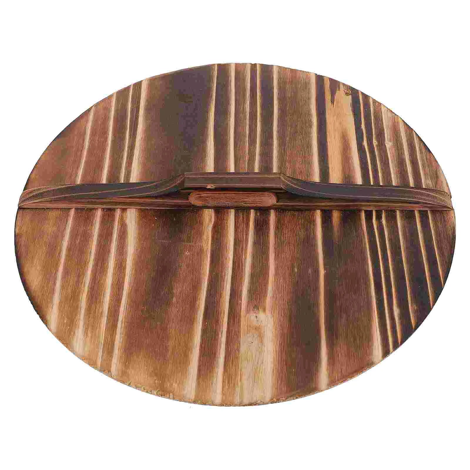 

Wood Decor Pot Cover Cooking Tool Anti Oil Splashing Household Kitchen Utensils 32X32X4CM Wooden Home Kitchenware Splicing