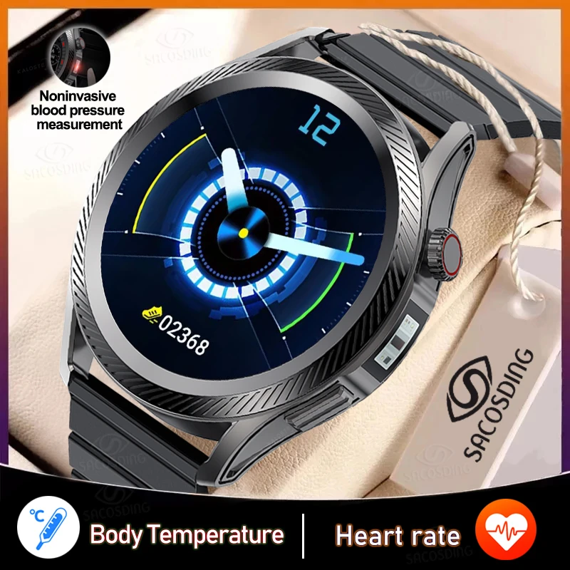 

2023 New Smart Watch Men Fingertip Blood Pressure Smart Health Watches Women Full Touch Screen Thermometer Heart Rate Smartwatch