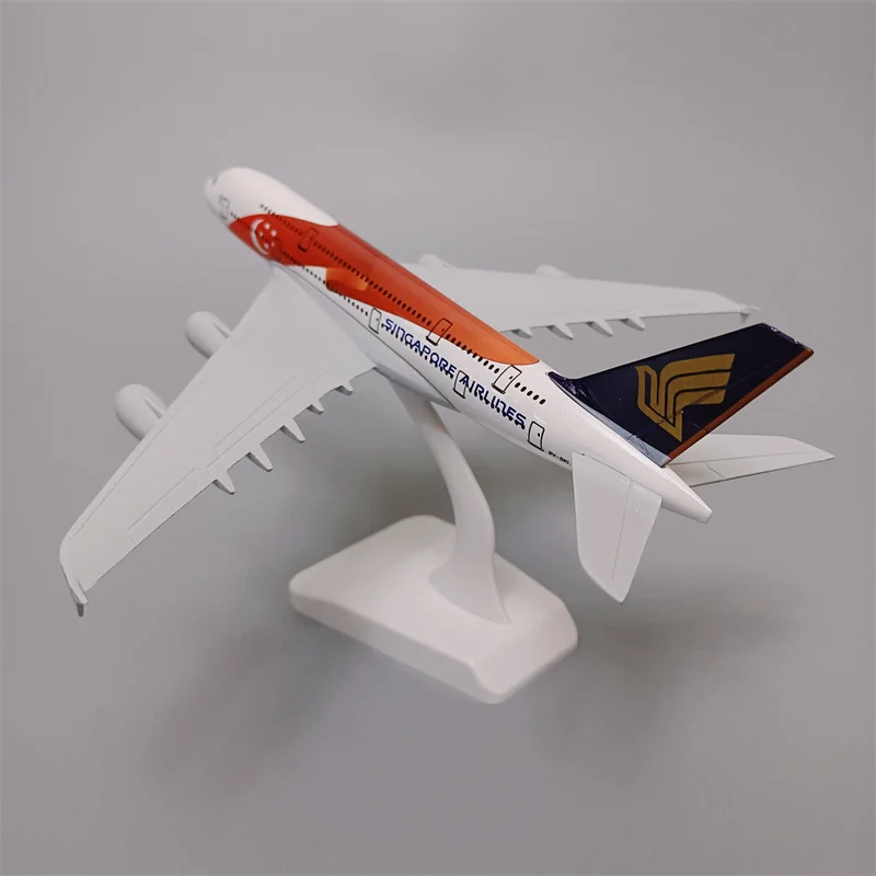 

20cm Alloy Metal Red Air Singapore Airlines Flag Airbus 380 A380 Airways Painting Diecast Airplane Model Plane Aircraft Gifts