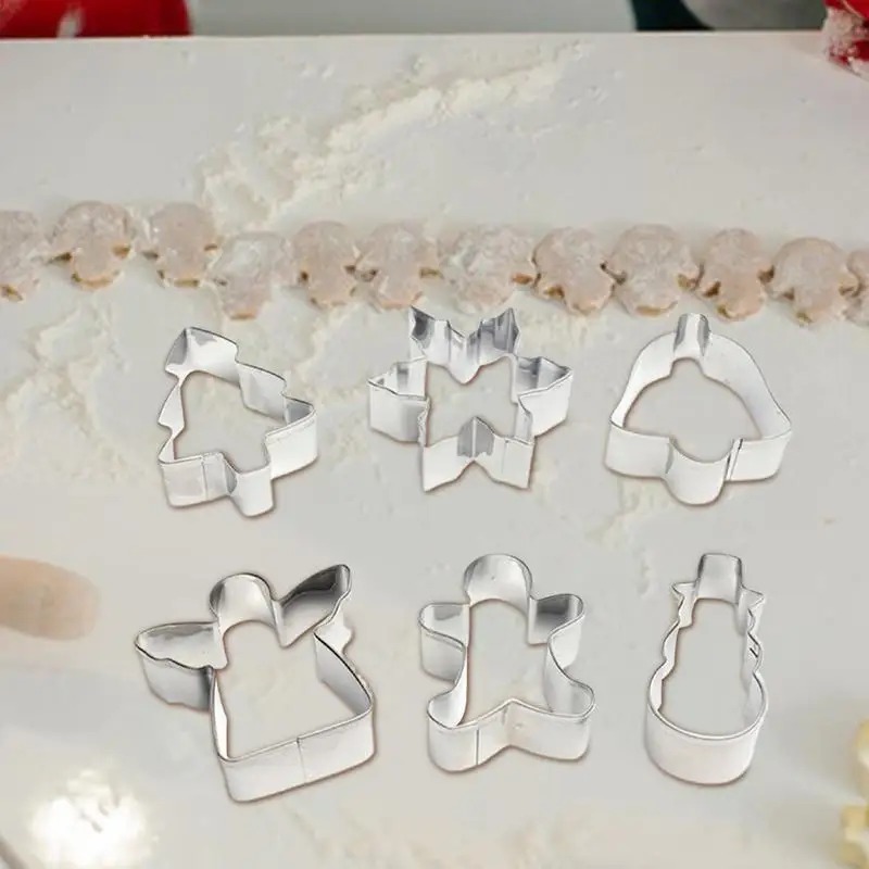 Рождественские формочки для печенья металлические рождественский 6X