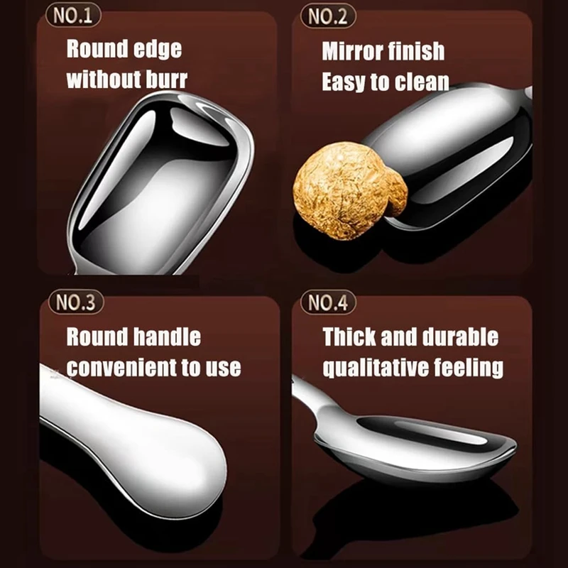 BEAU-совок для кофе из нержавеющей стали набор мерных ложок молотого