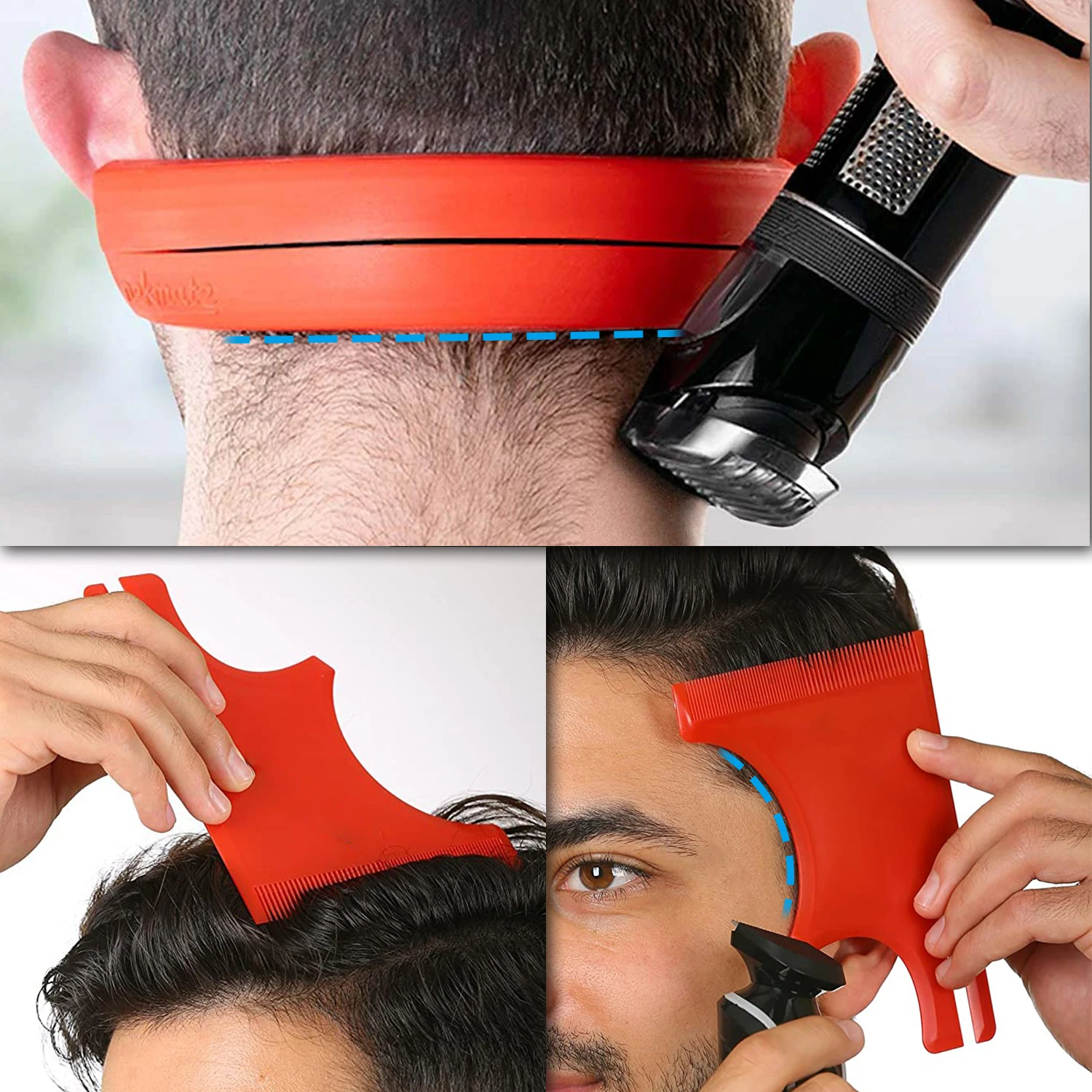 2 шт./набор трафареты для стрижки волос и бороды