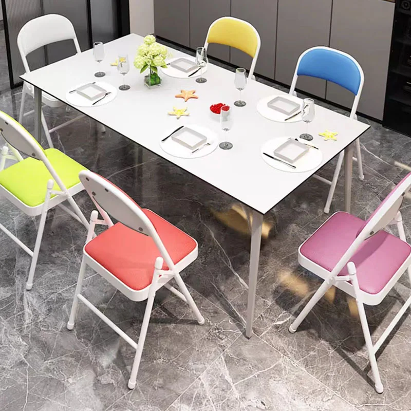 

Metal Kitchen Dining Chairs Wedding Restaurant Folding Living Room Beach Accent Chair Kitchen Sillas Cocina Outdoor Furniture