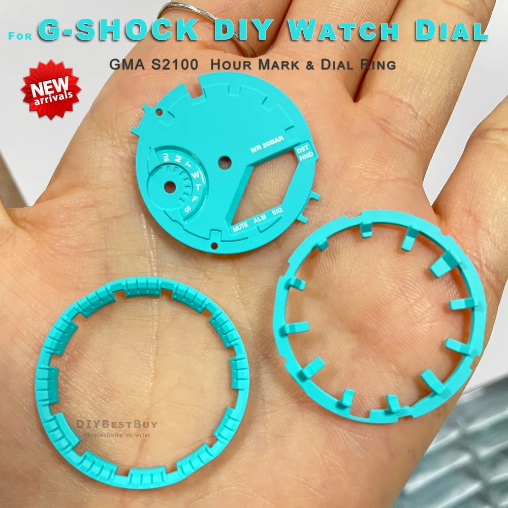 

Refit Mod Hour Marker For GMAS2100 Watch Dial For G shock GMA-S2100 Casioak DIY Watch Scale Ring Index Modification Watch Parts