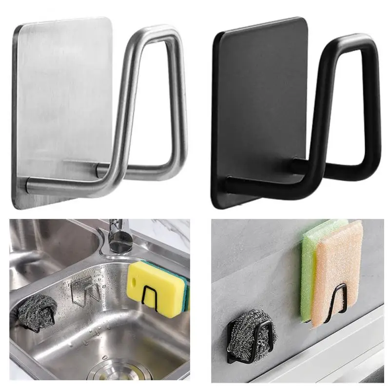 

Kitchen Sponges Holder Drain Rack Kitchen Sink Storage Organizer Rack Hook Kitchen Storage Accessories Home Storage Hook