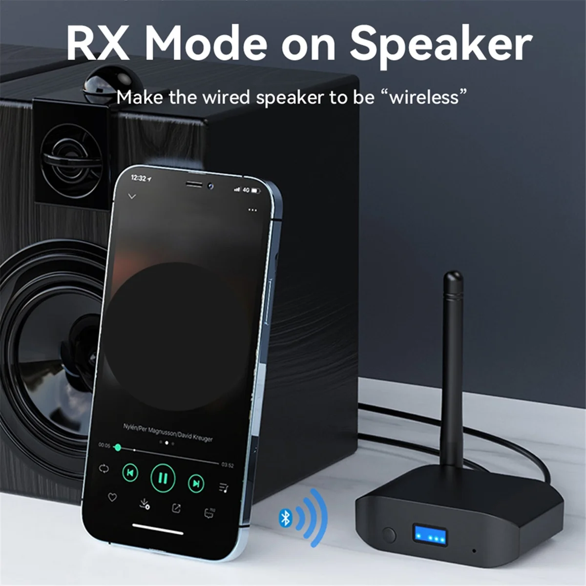 Bluetooth 5 3 аудиоприемник-передатчик с антенной APTX Aux беспроводной стерео