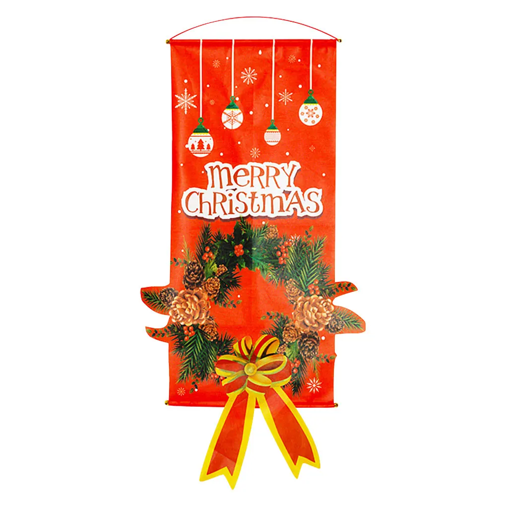 

Merry Christmas Porch Door Banner Hanging Ornament Christmas Decoration For Home Xmas Navidad Decor 2020 Happy New Year 2021