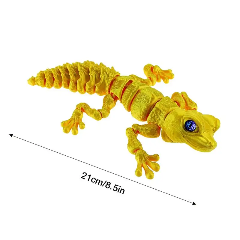 3D печатные игрушки в виде животных шарнирная скульптура ящерицы полный