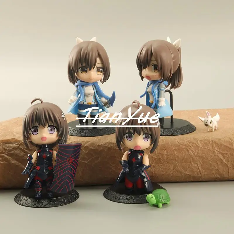 

Anime Cute I want to shake the defense power because it is unpleasant Maple Sally 4pcs/set Model Figure toy 9.5cm