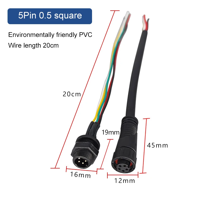 

DIVEDEER M12 Водонепроницаемый разъем для панели IP68