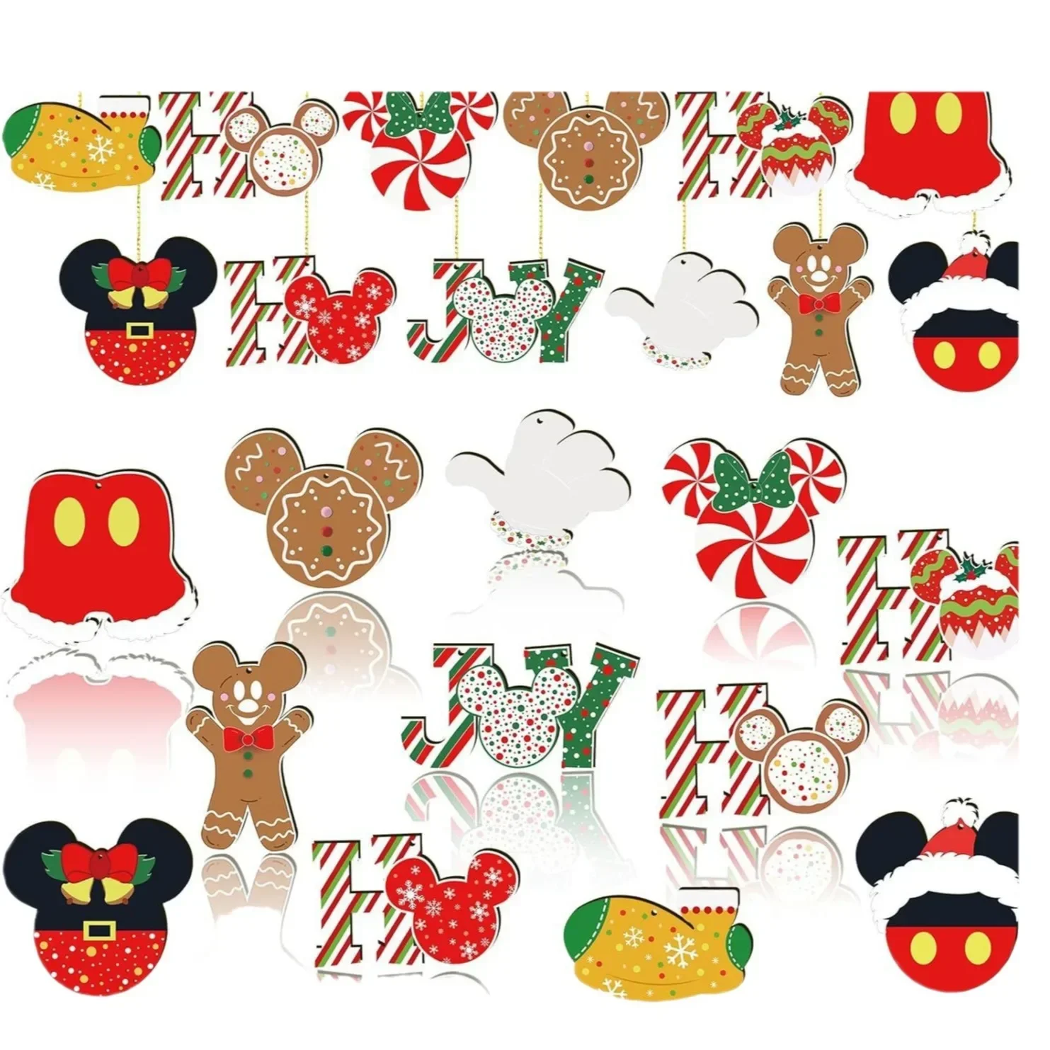 Подвесные украшения в виде рождественской елки с Микки Маусом