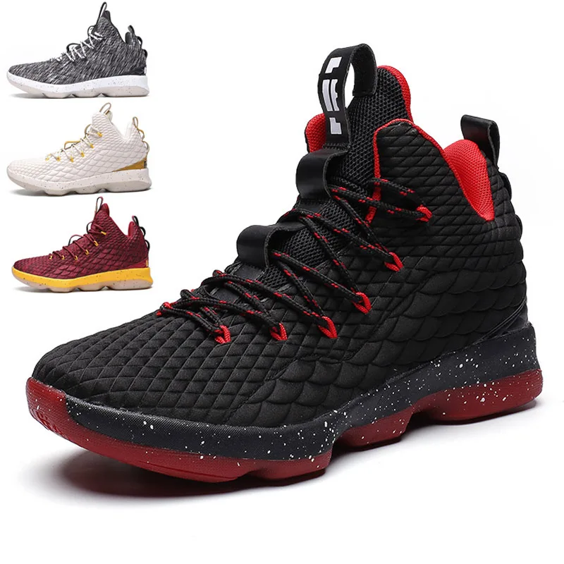 

Basketball shoes men's shoes high top boots anti skid wear large size sneakers