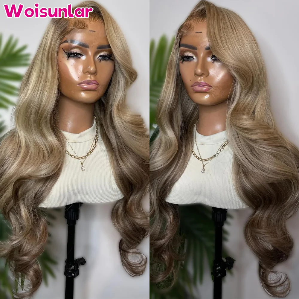 Highliaght 613 и Светлые Коричневые кружевные фронтальные волнистые волосы 13x4 13x6