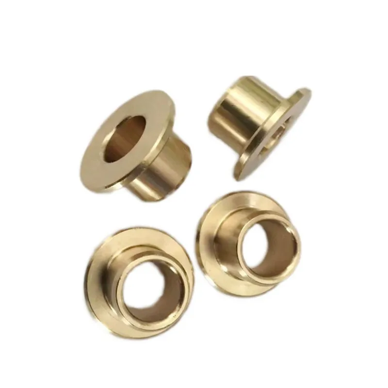 

Inner Diameter 10 12 16 20mm Flanging Self-Lubricating Bearing Powder Metallurgy Oil Copper Bushing Sleeve With Stepped Flange