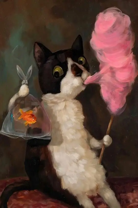 

Абстрактная картина на холсте «Веселые собачьи лакомства»