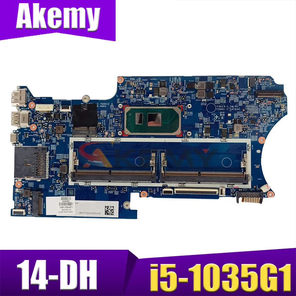 

Original For HP Pavilion X360 14-DH Laptop Motherboard With i5-1035G1 CPU L87921-601 L87921-001 100% Tested Fast Ship
