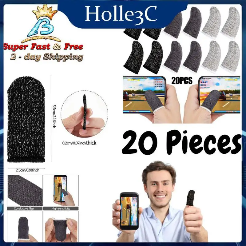 

2/4/6PCS High Quality Gaming Finger Cots Sweatproof Breathable Mobile Game Controller Finger Sleeves Comfortable Fingers Cots