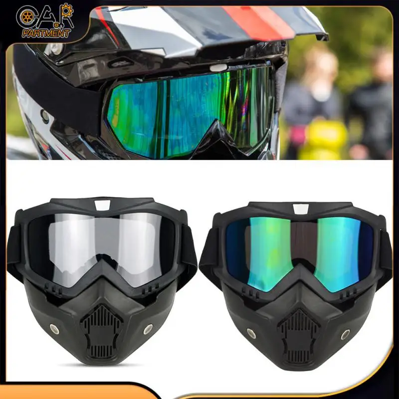 

Windproof Skiing Goggles Detachable Ski Snowboard Mask Motocross Protective Glasses Tactical Airsoft Field Hunting Tactical Mask