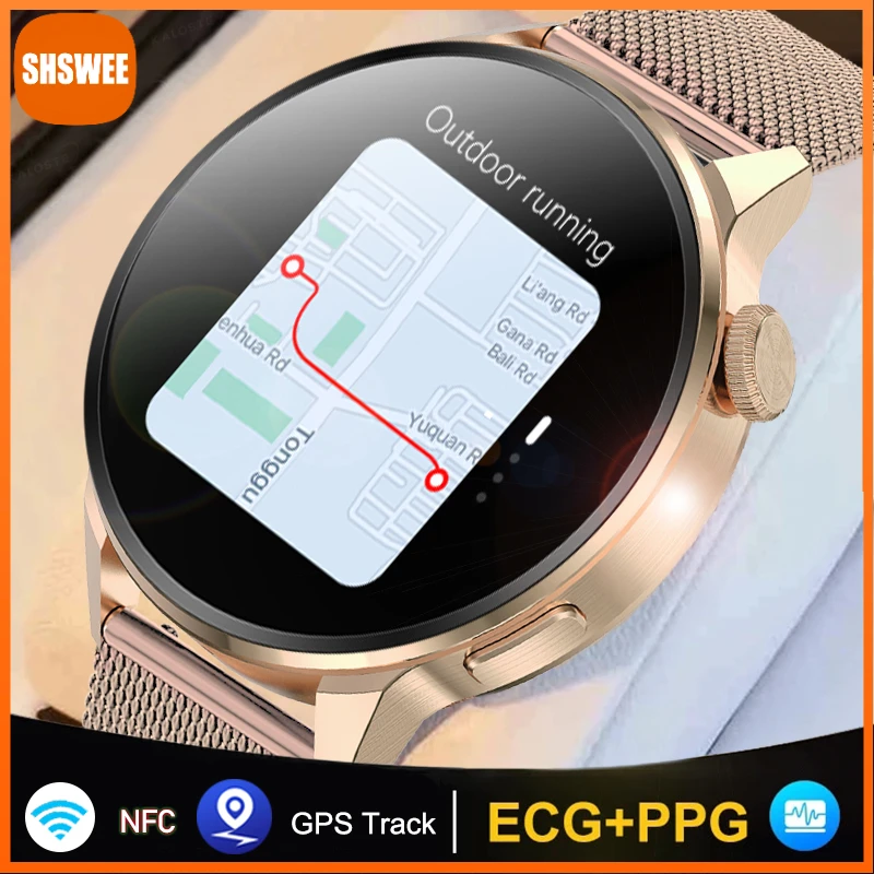 

For Huawei Xiaomi NFC Smart Watch Men ECG+PPG Heart Rate Women Smart Watch BT Call GPS Movement Track Smartwatch Android IOS