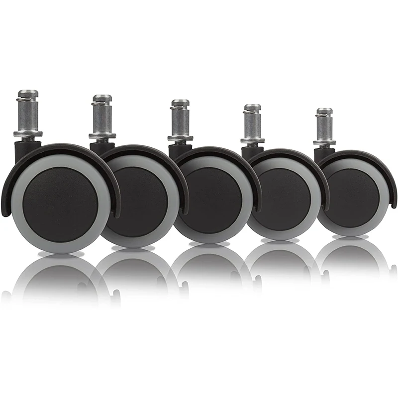 

5PCS Universal Mute Caster 25KG Wheel 2Inch Replacement Office Chair Swivel Rollers 360 Degree Wheels Furniture Hardware
