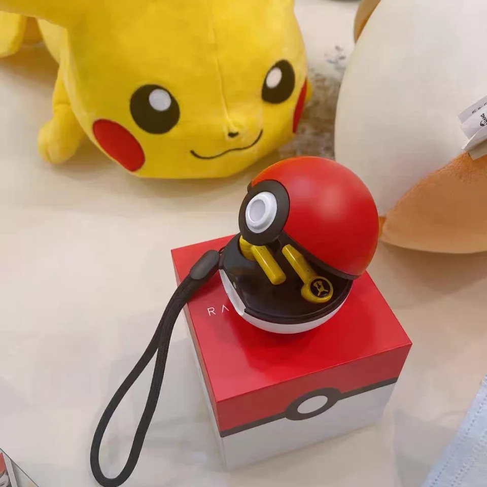 

Спортивные Беспроводные наушники Pokemon Pikachu Razer, Bluetooth 5,0, шумоподавление, микрофон с сенсорным управлением, универсальный подарок