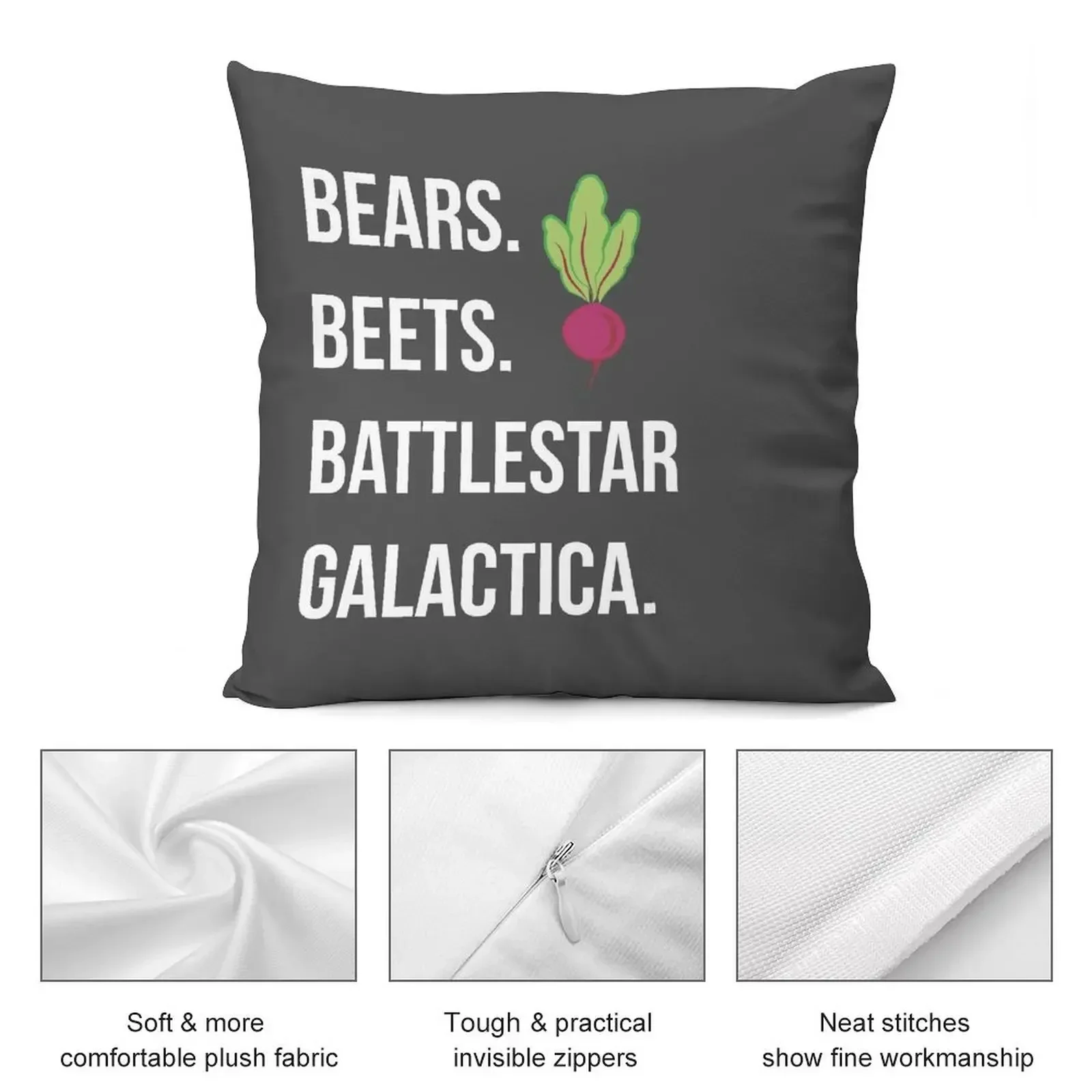 Медведи. Свекла. Battlestar Galactica. - Офисная декоративная подушка чехол для подушки
