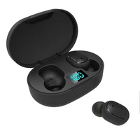 e6s smart digital display bluetooth 5 0 headset wireless mini hifi headset stereo in ear waterproof sports earphone