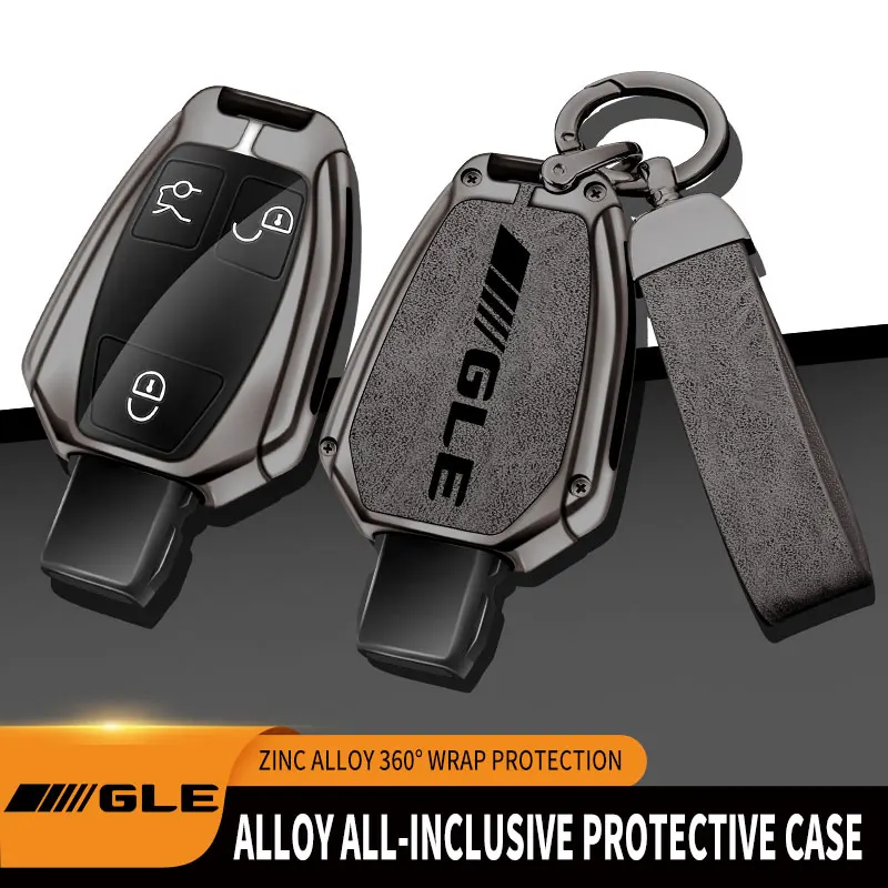 

Zinc Alloy Car Key Bag For Mercedes Benz GLE GLE450 GLE350 GLC320 GLC400 Remote Control Protector For Mercedes GLE Car Key Cover