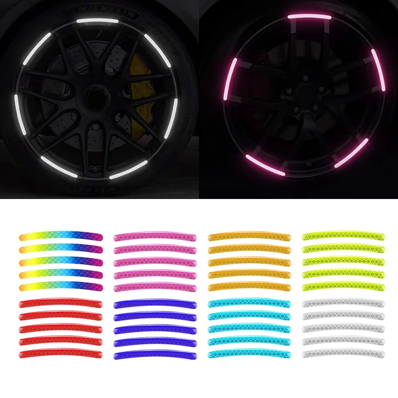20 шт. светоотражающая лента на ступицу колеса для Mini Cooper R55 R56 R57 R60 F54 F55 F56 F60