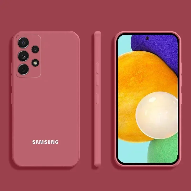 Фото Для Samsung Galaxy S25 Ultra S23 S24 S22 S21 Plus FE A56 A36 A26 A16 A06 A15 A25 A35 A55 5G оригинальный жидкий силиконовый чехол для телефона №3