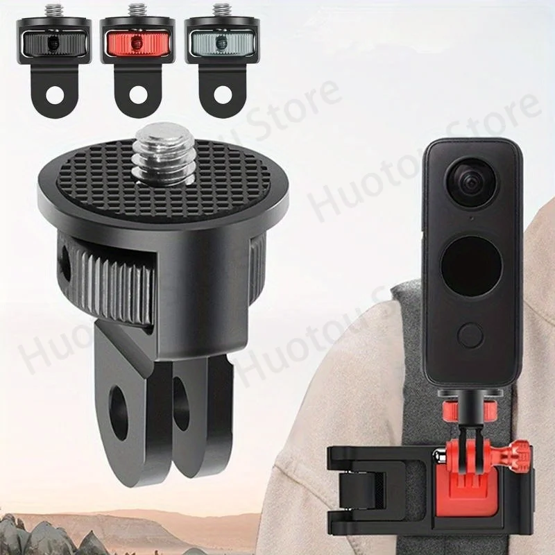 Мини-адаптер для штатива из алюминиевого сплава 1/4 Дюйма GoPro Hero 12/11/10 Sjcam M10 Xiaomi Yi 4K