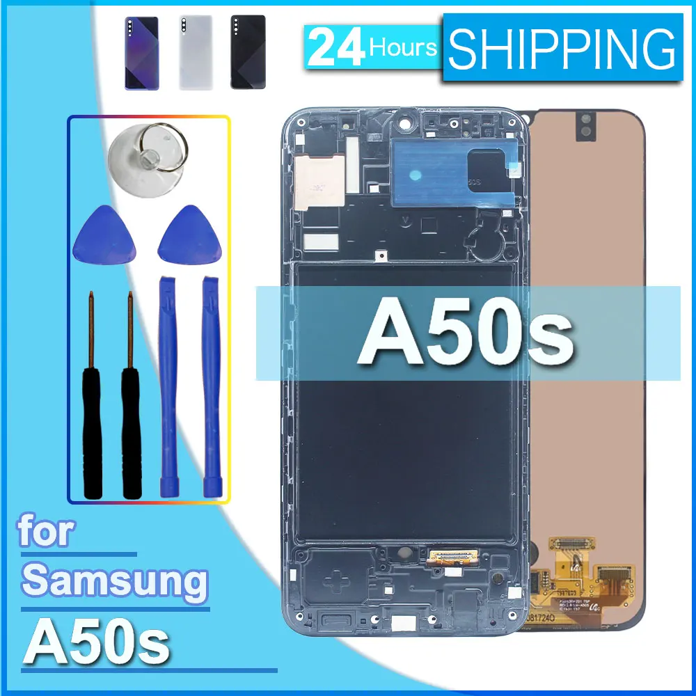 Фото AMOLED LCD-дисплей для Samsung Galaxy A50s, сенсорный экран в сборе, замена для Samsung A50s A507 №1
