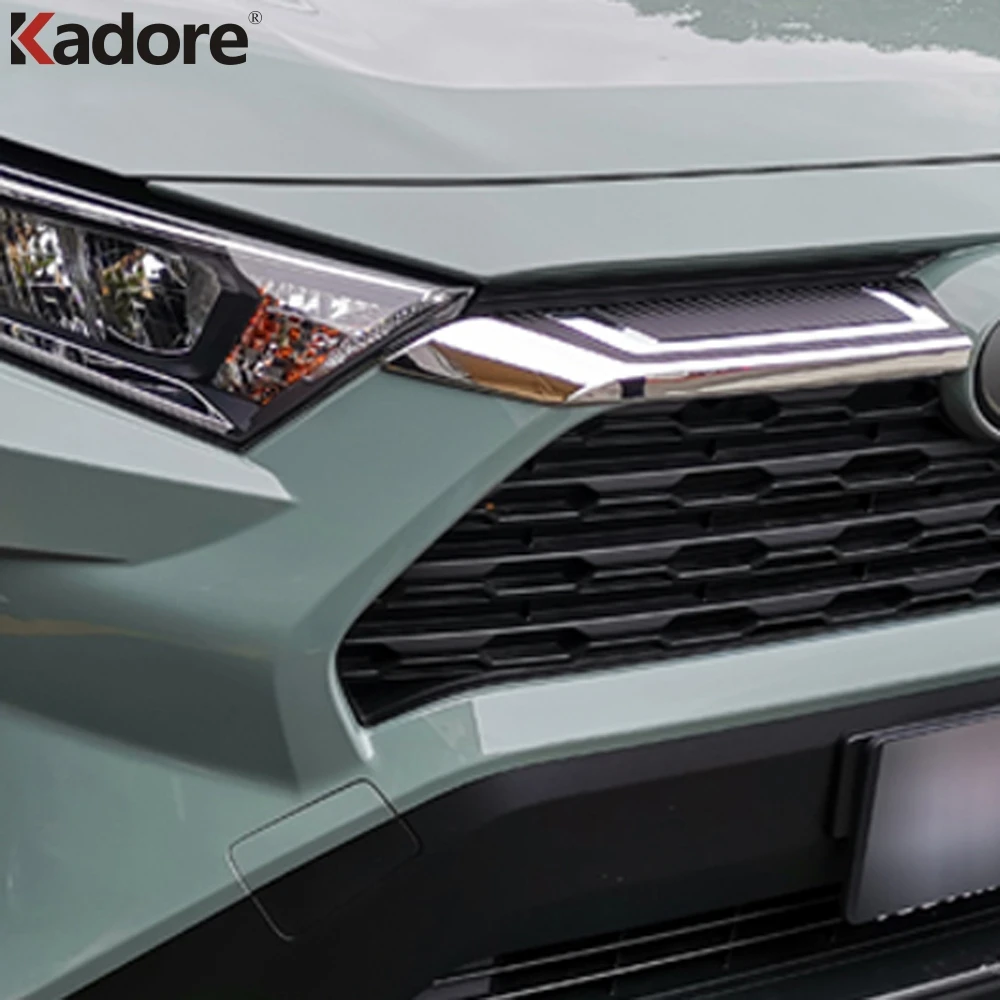 Передняя Верхняя решетка радиатора отделка для Toyota RAV4 RAV 4 LE XLE 2019 2020 2021 Передние