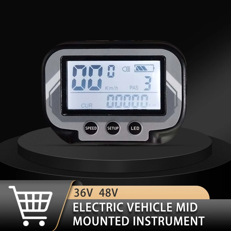 

Electric vehicle mid mounted instrument 36V 48V
