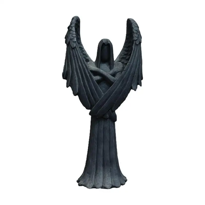 

Dark Angel Sculpture New Darkness Fallen Angel Statue Resin Dark Angel Statue DecorDeath God Model Resin Praying Angel Sculpture
