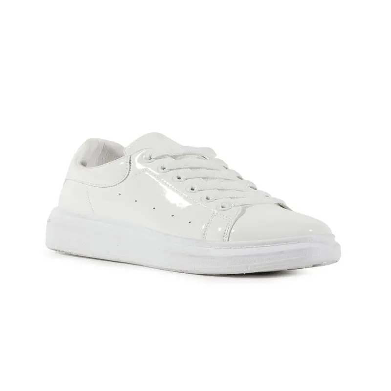 

Casual Lace Up Women's Fashion Sneakers in White